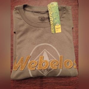 Official BSA Webelos t-shirt, NWT, Class B Y-XL